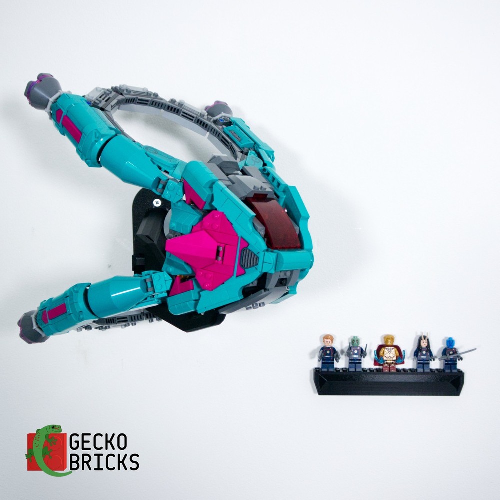 Wall mount display for Lego 76255 New Guardians Ship