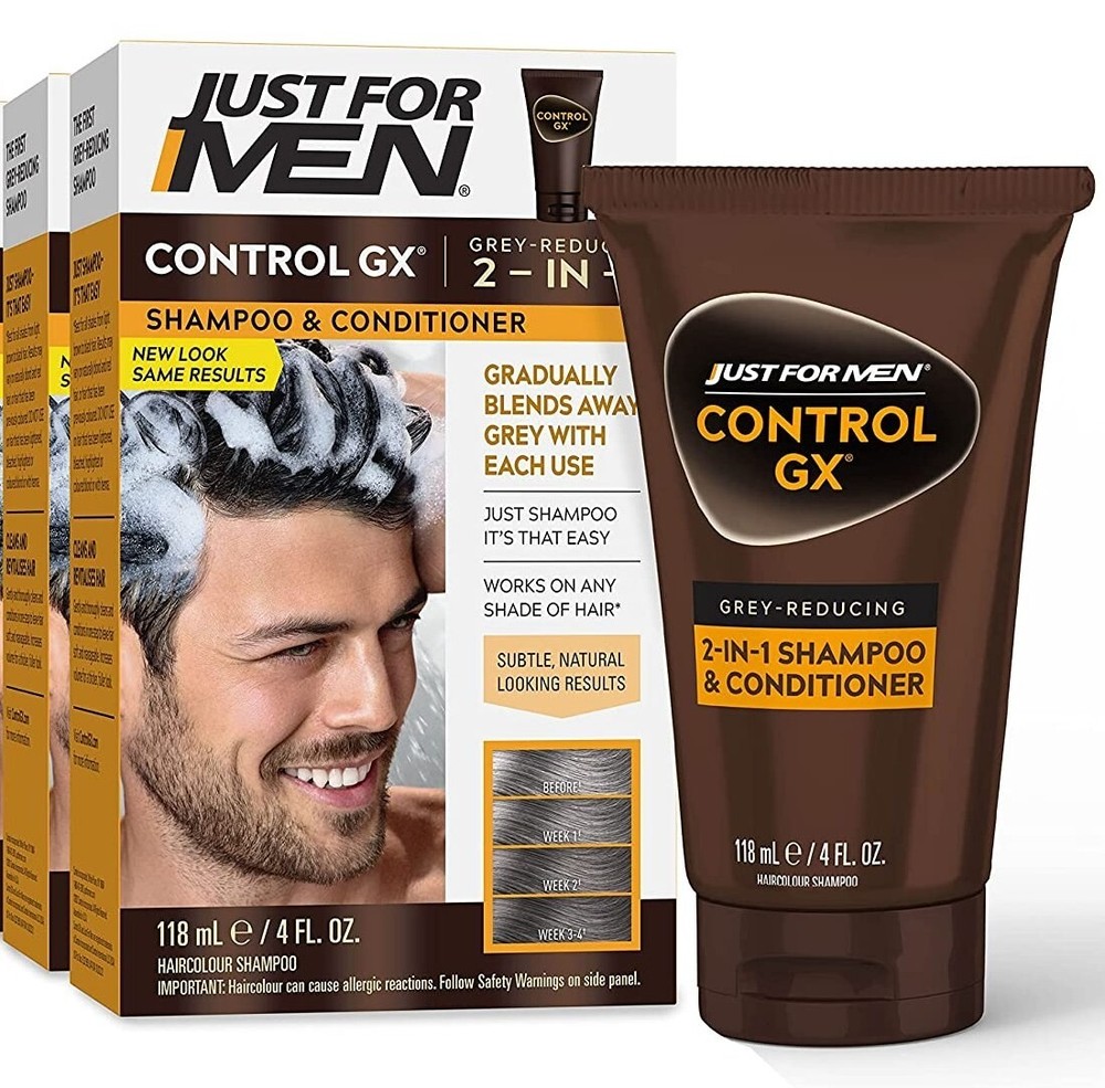 Just For Men CONTROL GX Grey Reducing 2in1 4oz ( 2 pack )