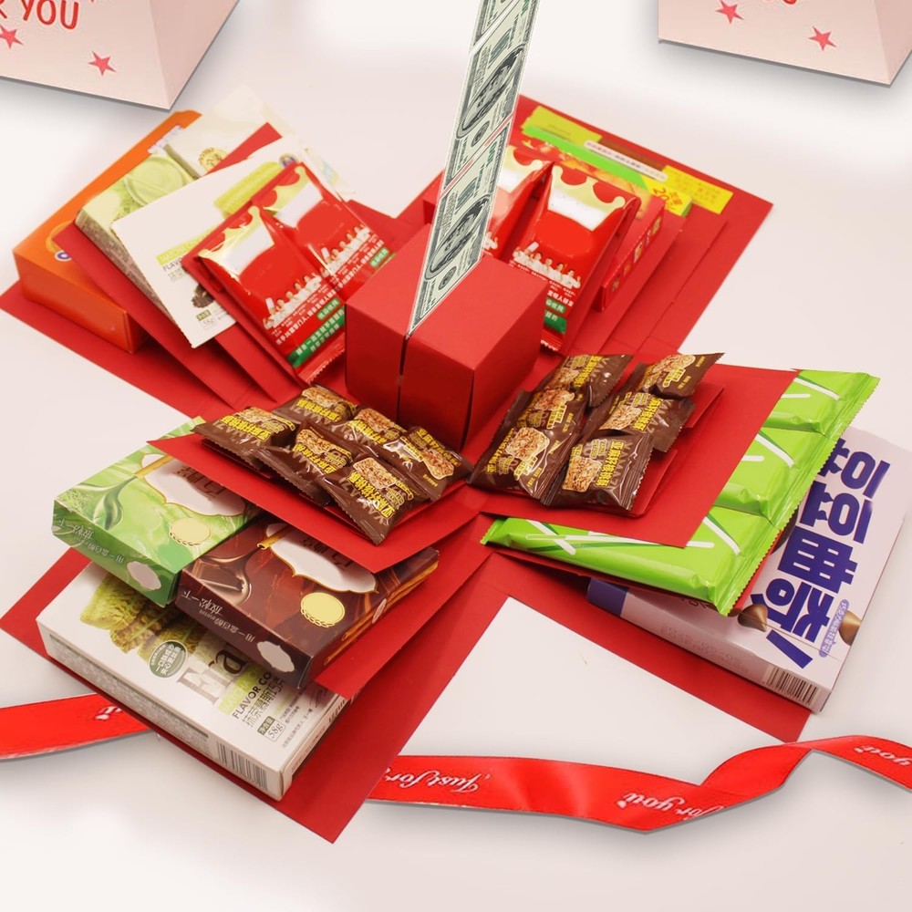 5-Layer creative explos  box,  wrap box. Creating a 5-Layer of