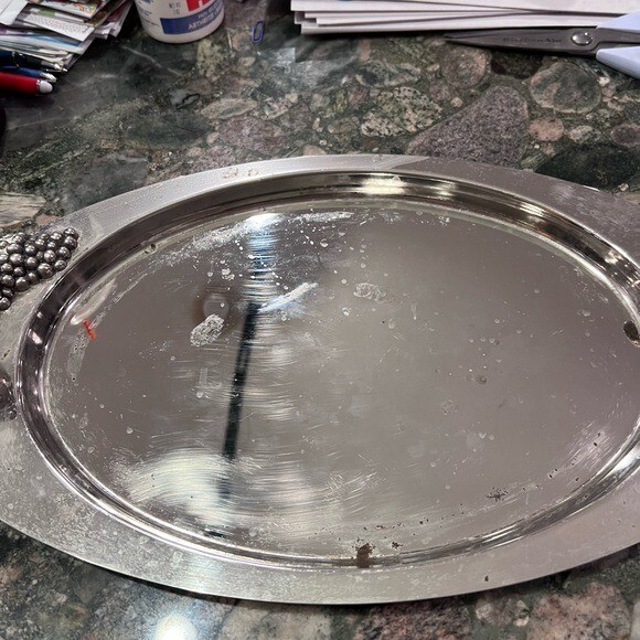Godinger grape oval serving dish