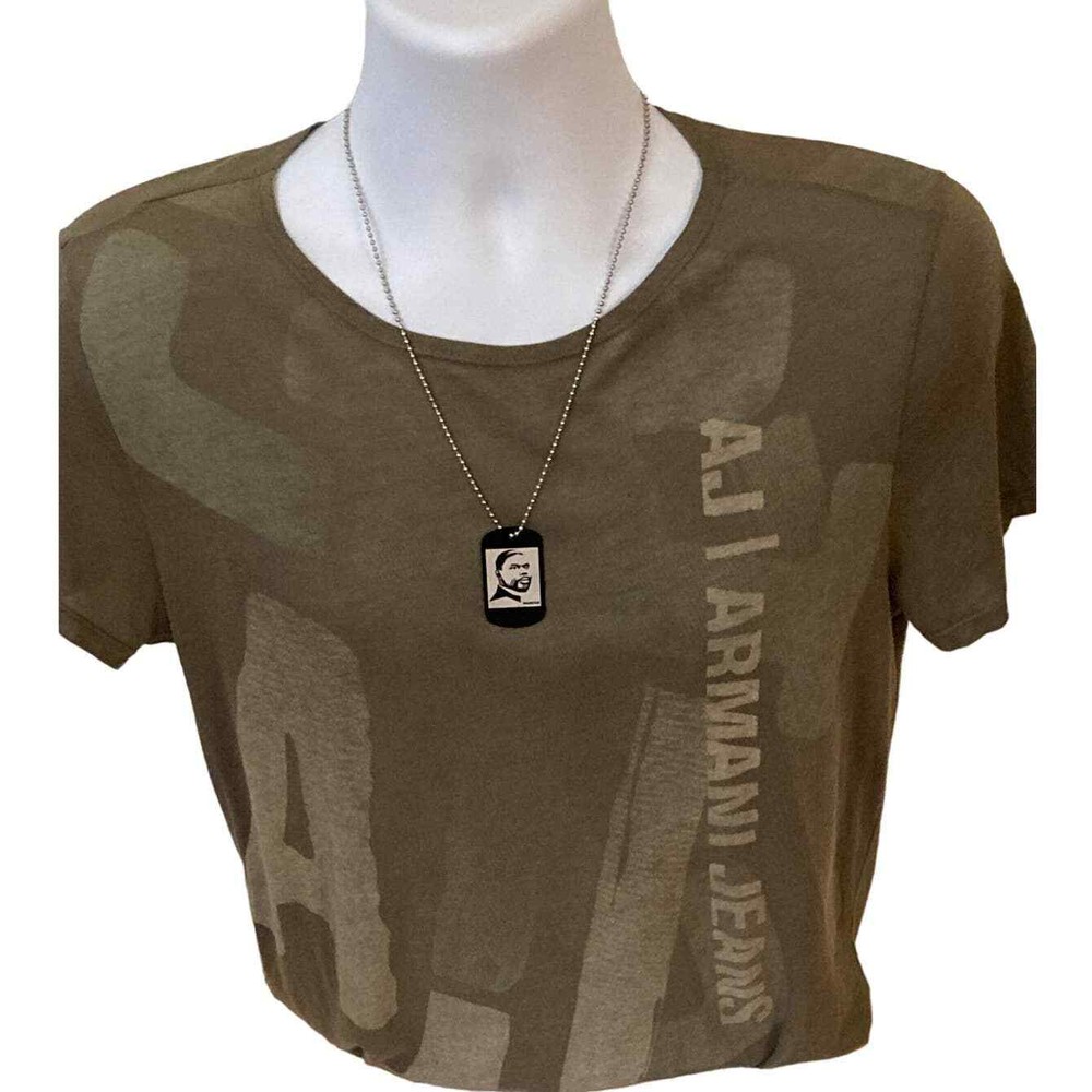 Marcus Garvey Engraved Pendant With Necklace
