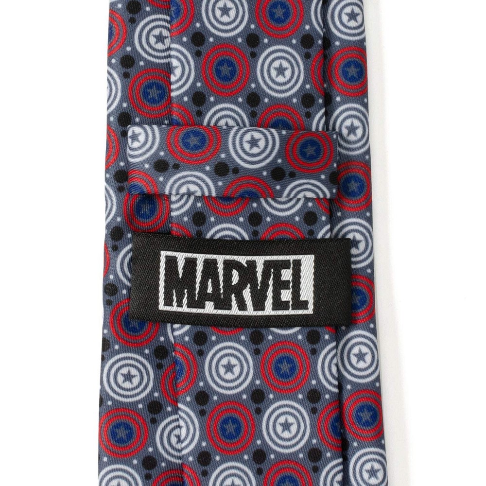 Marvel Captain America Gray Dot Men's Tie