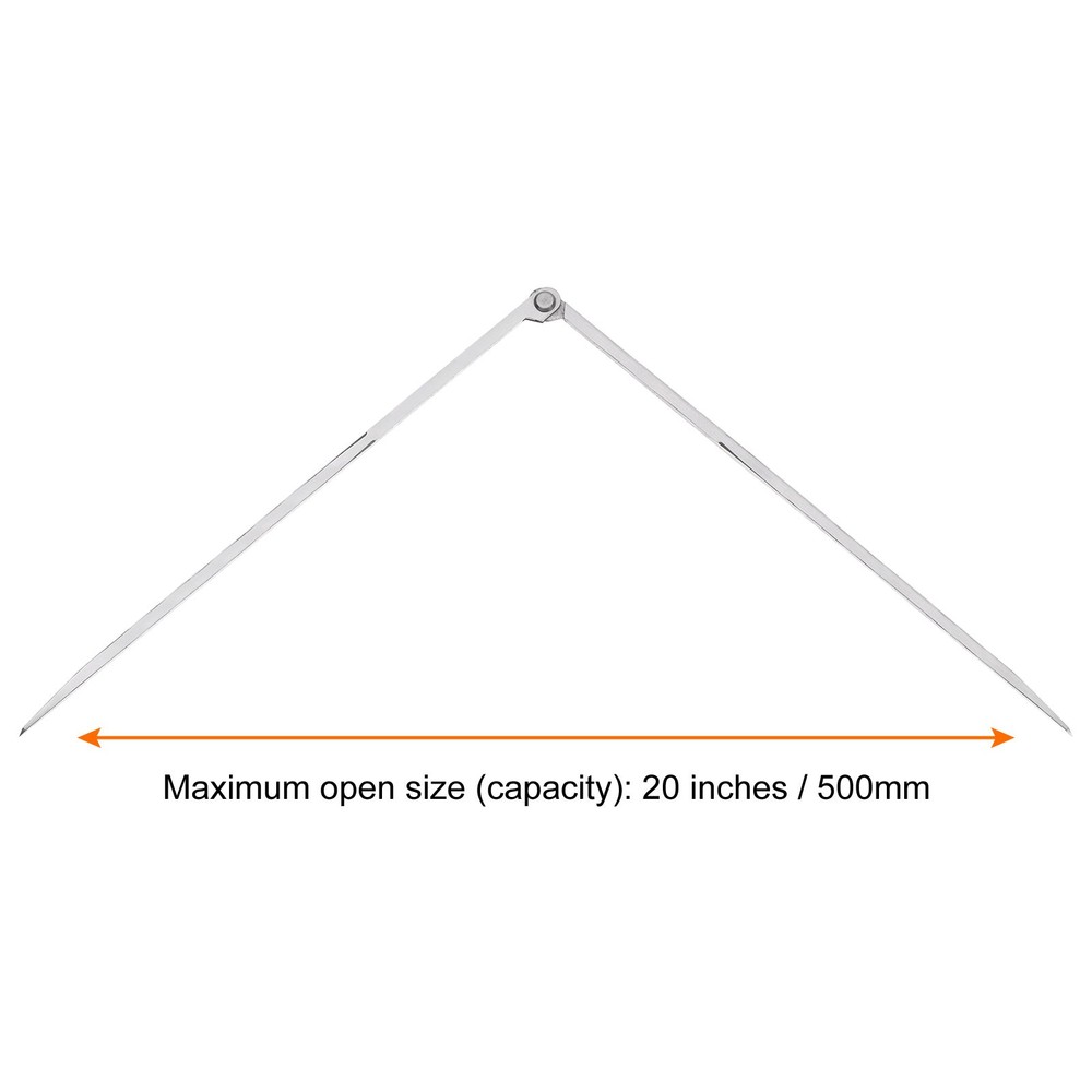 Navigation Divider 20 Inch 500mm Adjustable Straight Pattern Divider Compass
