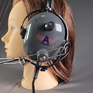Avcomm AC-400S Headset - Dual Plug - Aviation Communications Inc. Tested