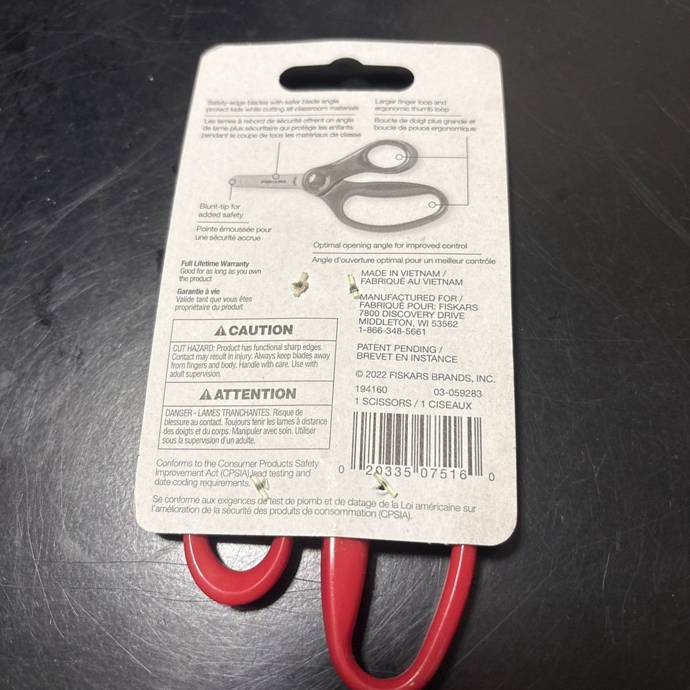 Fiskars Kids Blunt-Tip Scissors 5"-Red 106704-3