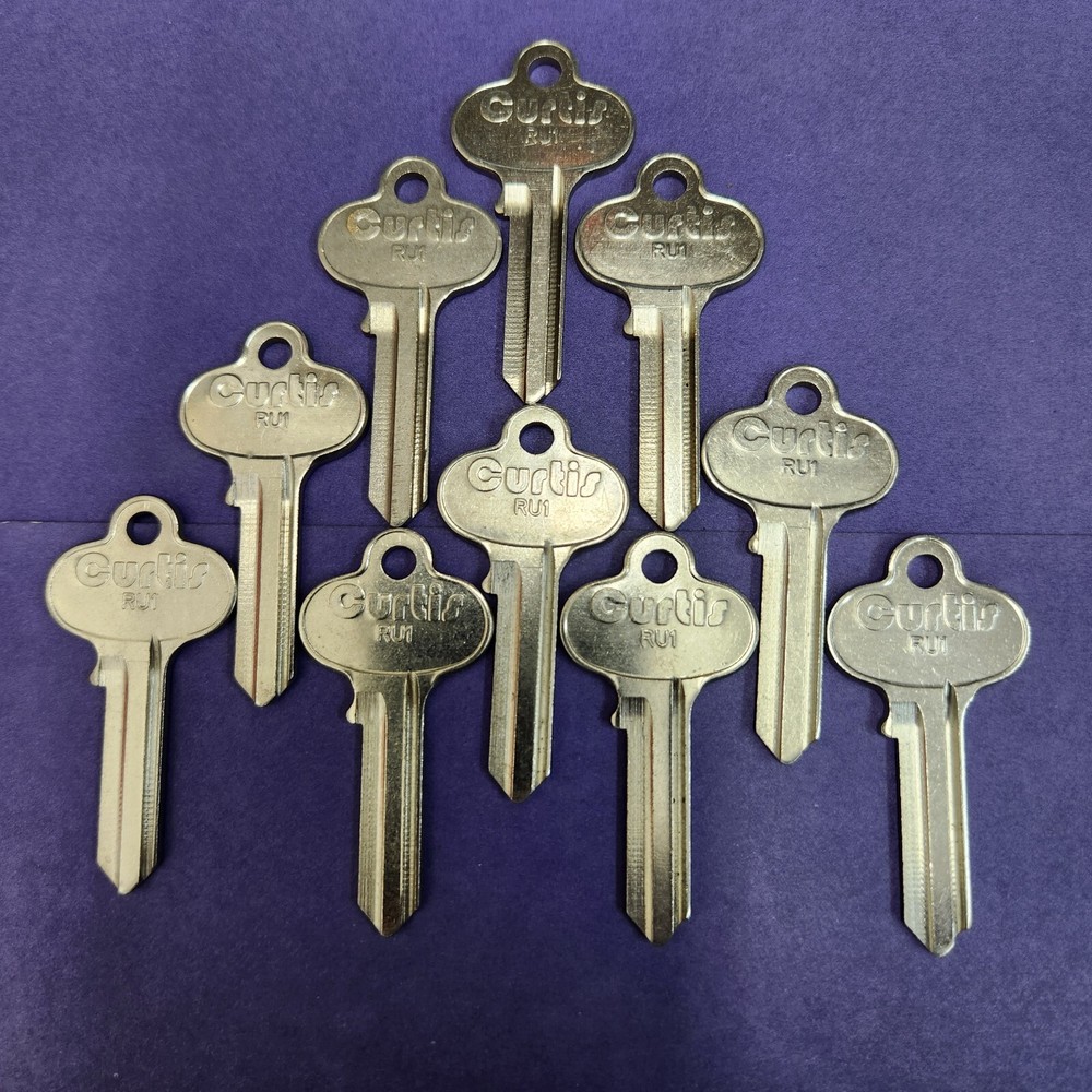 10 Key Blanks Curtis RU-1