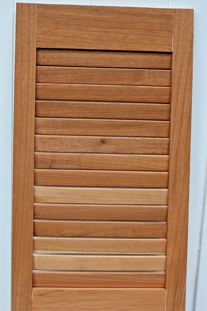 Solid cedar wood shutter 60.5" height 18" width 1 3/8" thick