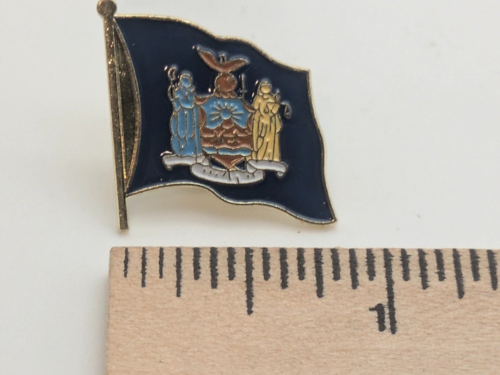 New York State Flag Lapel Tack Pin