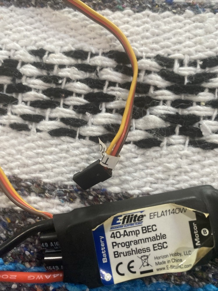 E-FLITE 40-Amp BEC Programmable Brushless ESC: EC3