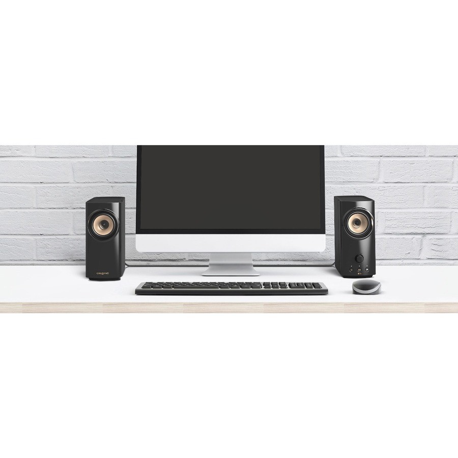 Creative T60 2.0 Bluetooth Speaker System - 30 W RMS - Black