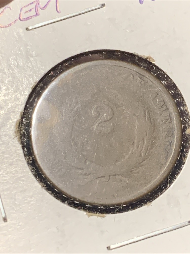 1864 Two Cent Piece -- LOW COST VINTAGE COIN!