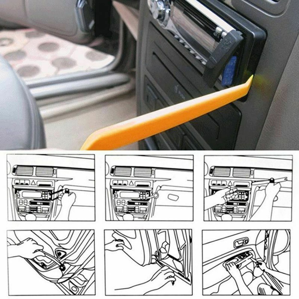5 PCS Auto Interior Trim Removal Tools Door Panel Fastener Dashboard Kit