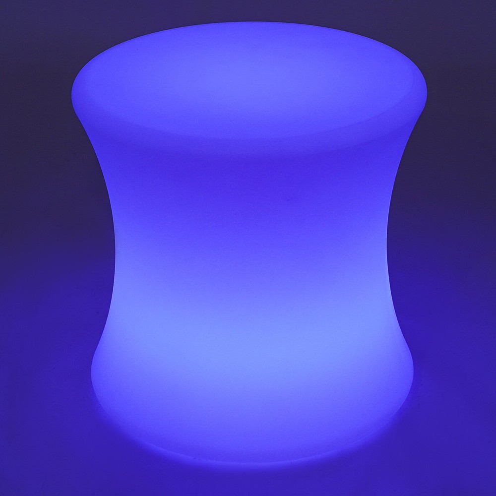 LED Light Cube Stools Chair 16 Colors Changing Rechargeable w/Remote Control