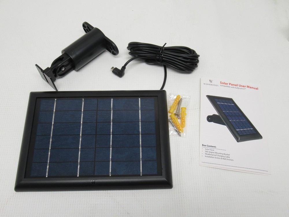 Wasserstein Eufy Cam E Outdoor Smart Security Camera Black Solar panel