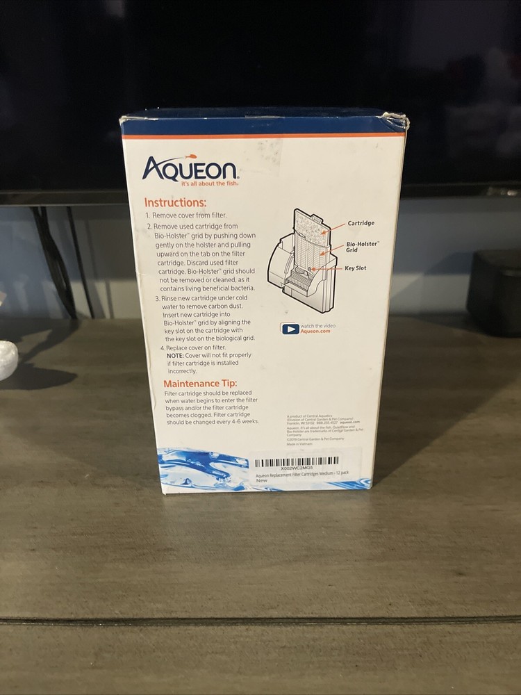 Aqueon QuietFlow Replacement Filter Cartridge Medium 12 pack