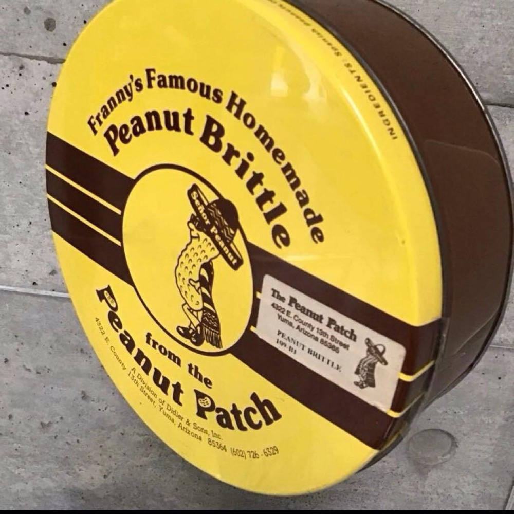 Peanuts Vintage Tin Can (Mr. Peanut Style)