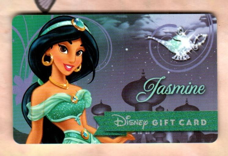 DISNEY Disney Princess, Jasmine ( 2014 ) Gift Card ( $0 )