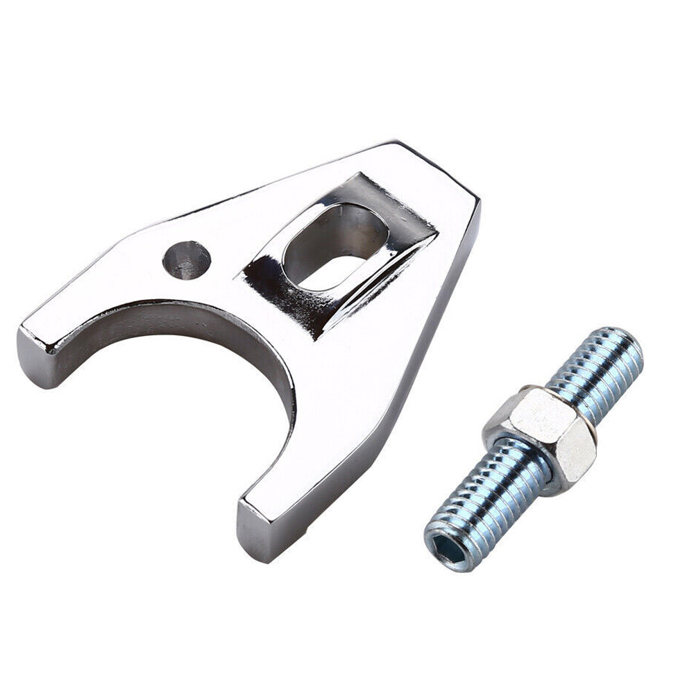 2Sets Chrome Billet Aluminum Distributor Clamp Hold Down for SBC BBC SB BB HEI