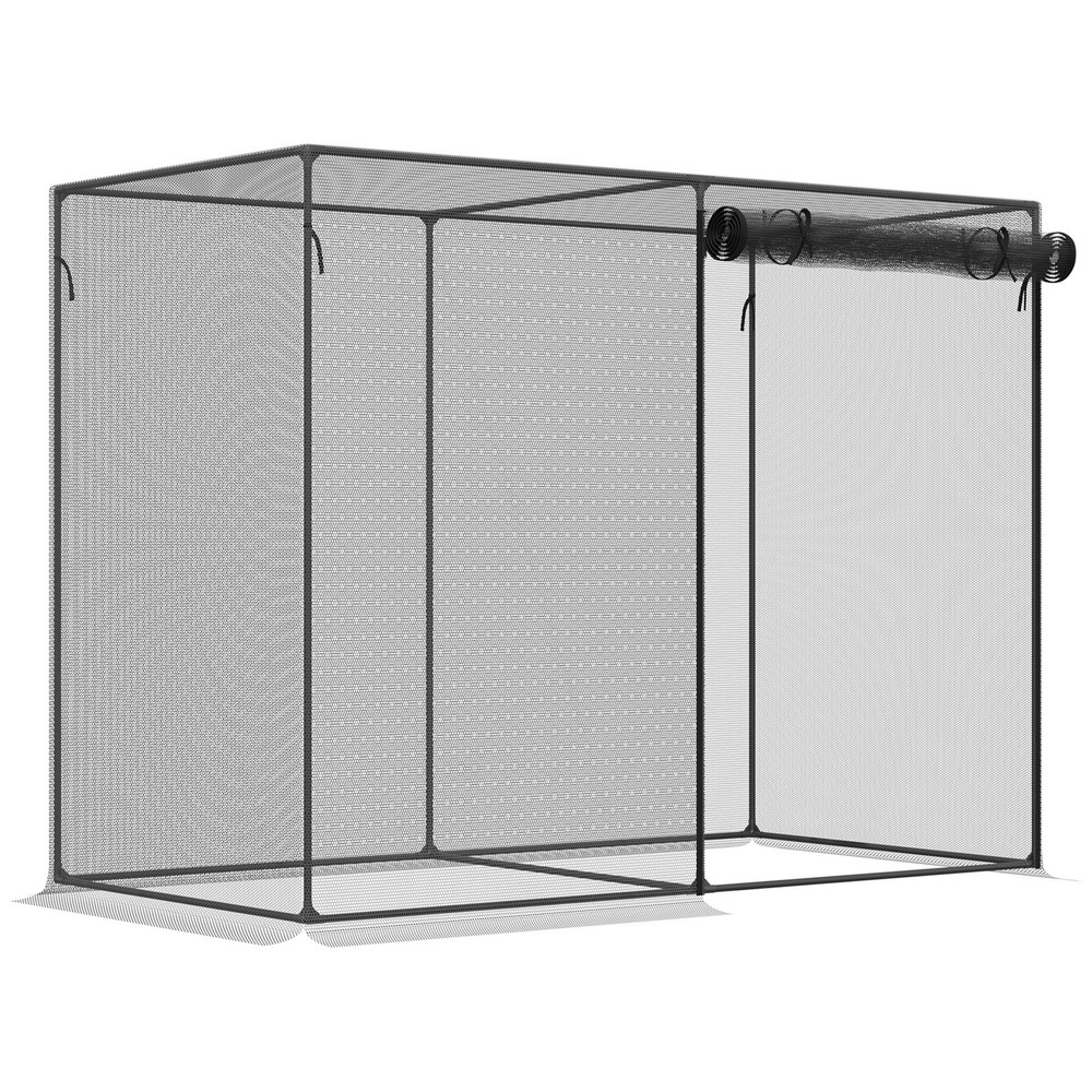 6 x 3ft Crop Cage Black