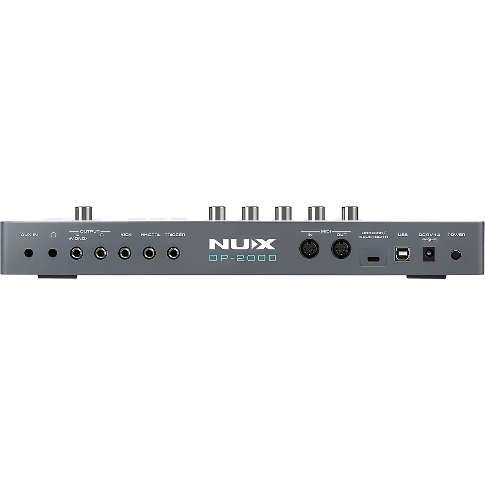 NUX DP-2000 Digital Percussion Pad w/8 Velocity Sensitive Pads/FX/Bluetooth Blk