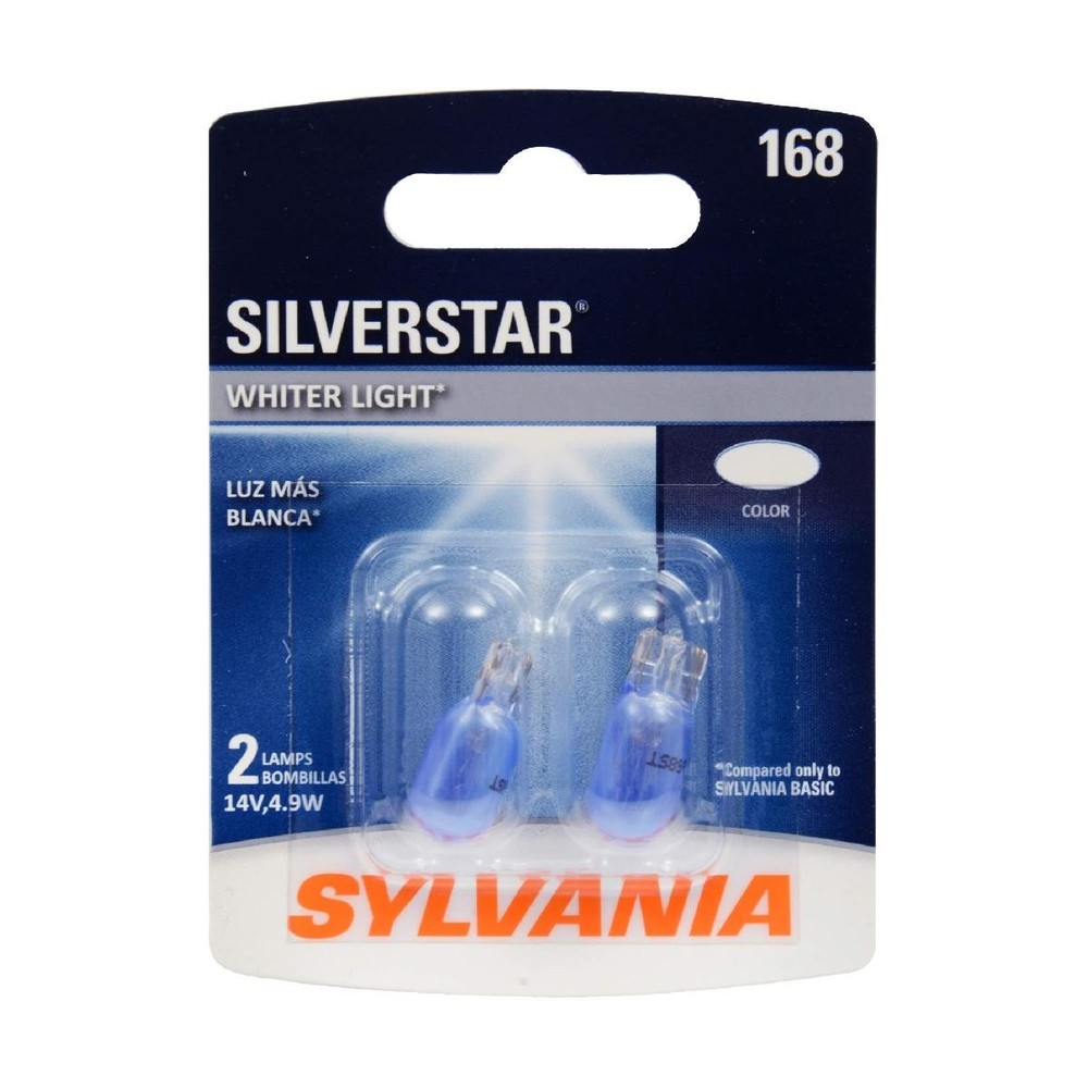 SYLVANIA 168 SilverStar Mini Bulb for Interior (2 Bulbs)