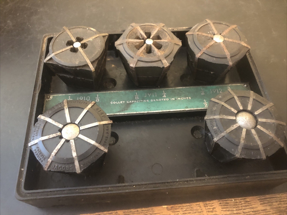 Jacobs Rubber Flex Collets J910-J914 Used Condition