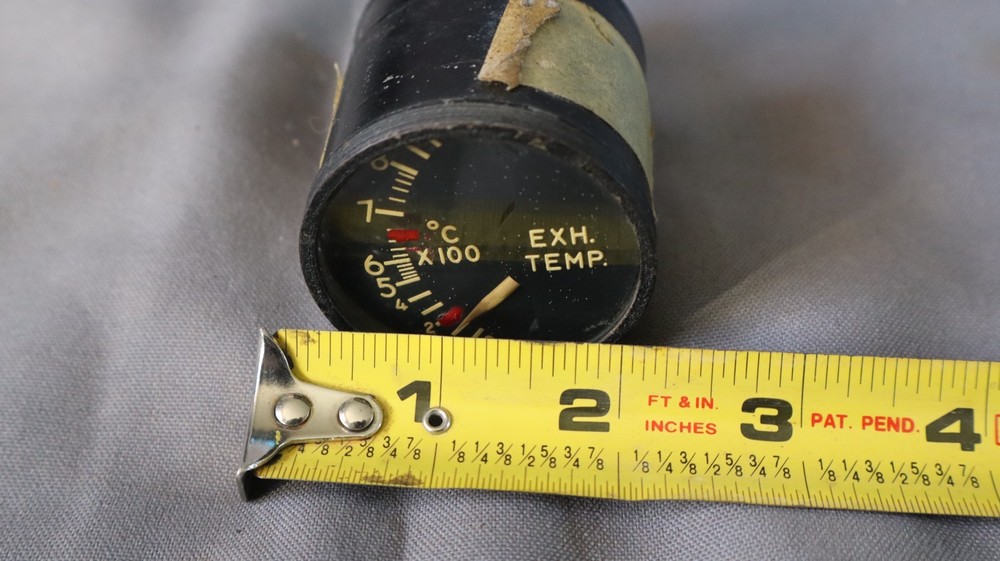 VINTAGE LEWIS ENGINEERING ENG EXHAUST TEMP AIRCRAFT INDICATOR UNTESTED b