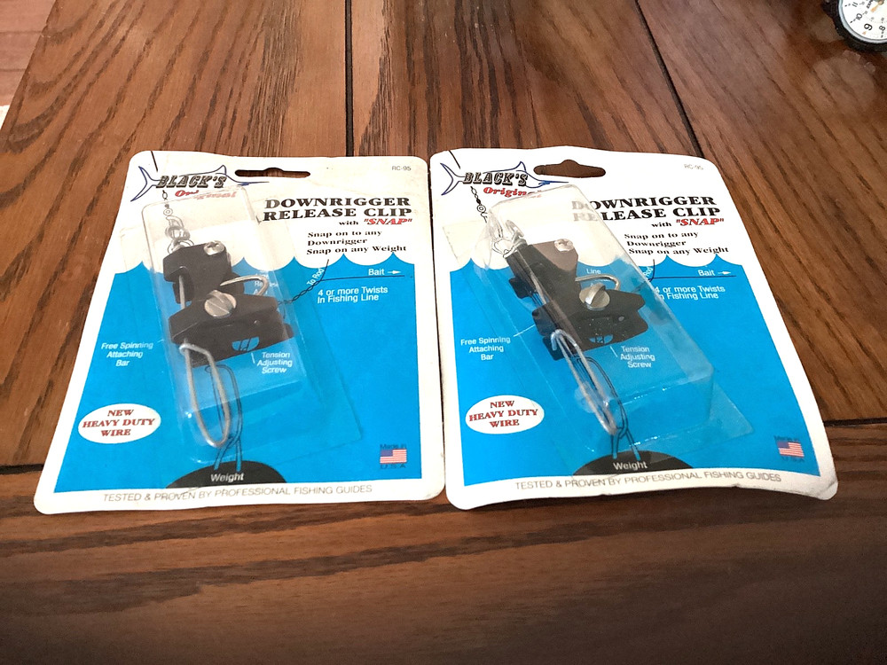TWO (2) Blacks Downrigger/Outrigger Releases RC-95 in Original Packages