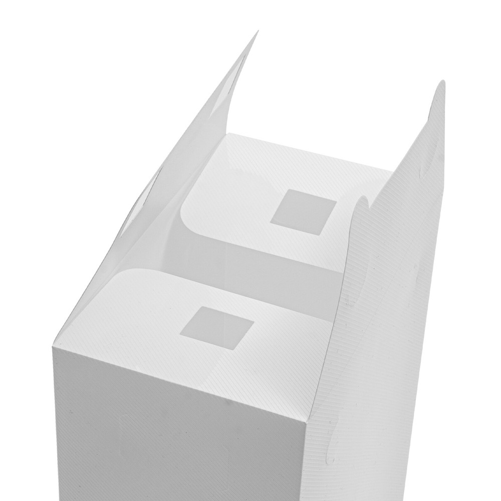 20 Pcs Shoe Box Storage Sneaker Cases Stackable Foldable Plastic Boxes White!