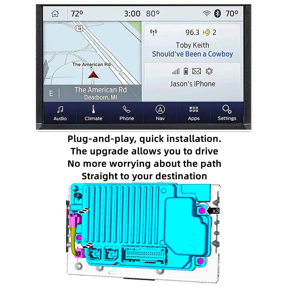 SYNC3 APIM VIN Programmed w/ Latest Sync 3.4 Software NA223 Fit Ford Lincoln