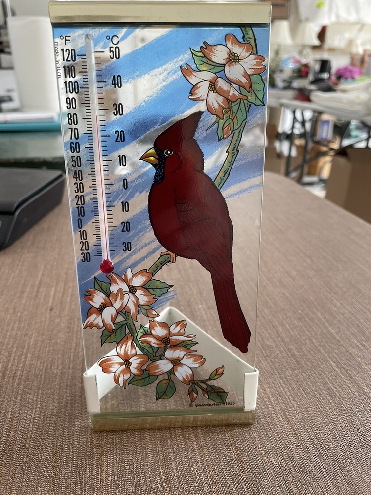 1983 Glass Master Cardinal Thermometer