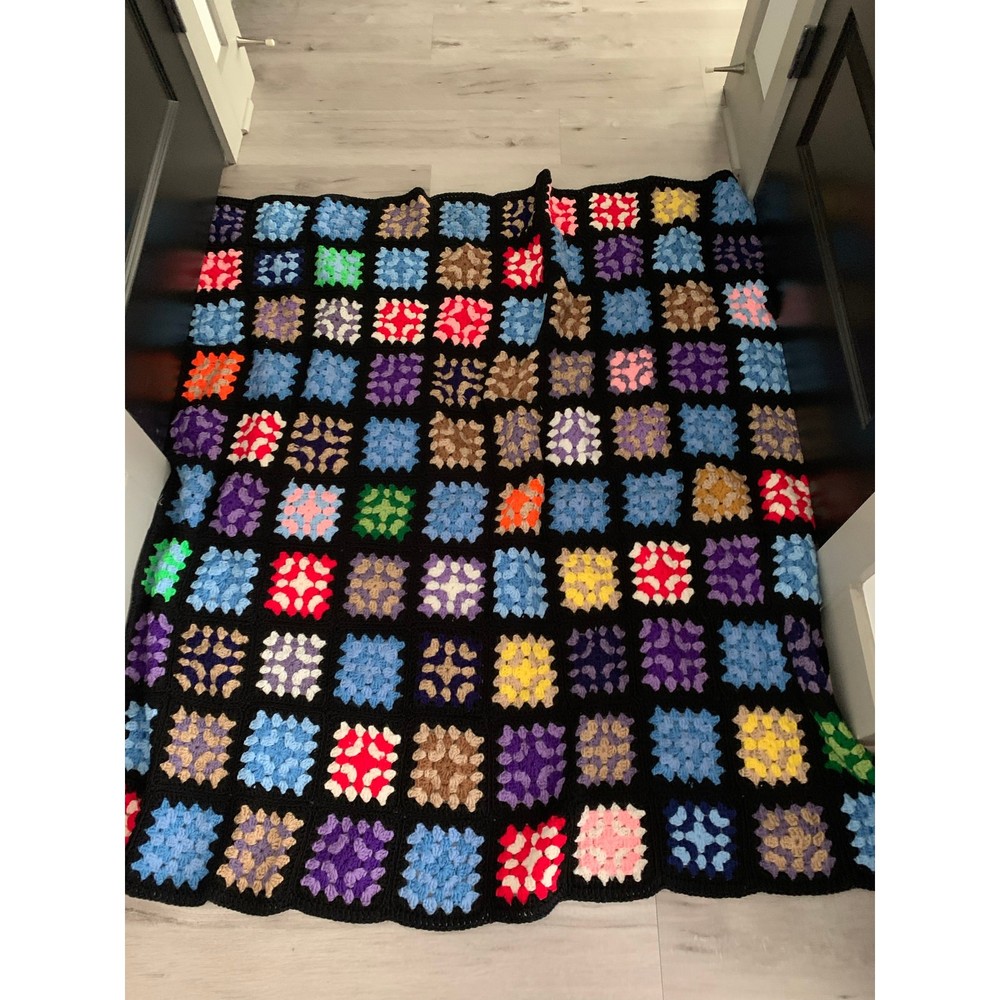 VintageHandmade Granny Square Afghan
