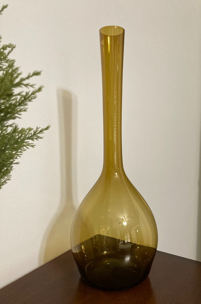 Large MCM Blown Glass Vase