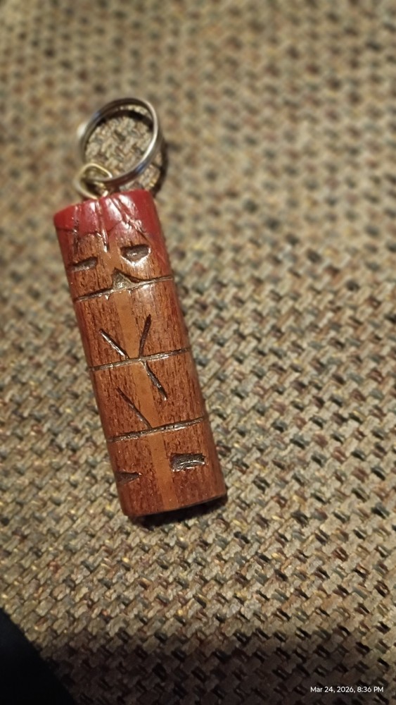 Small Teak Hand carved Key Chain(REZA)