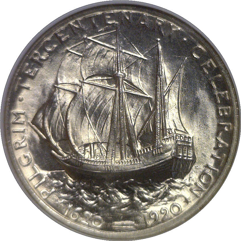 1920 Pilgrim Commemorative Half Dollar NGC MS-66