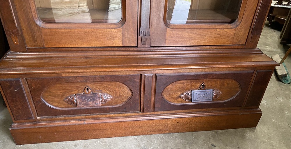 RENAISSANCE WALNUT 2 DOOR BOOKCASE