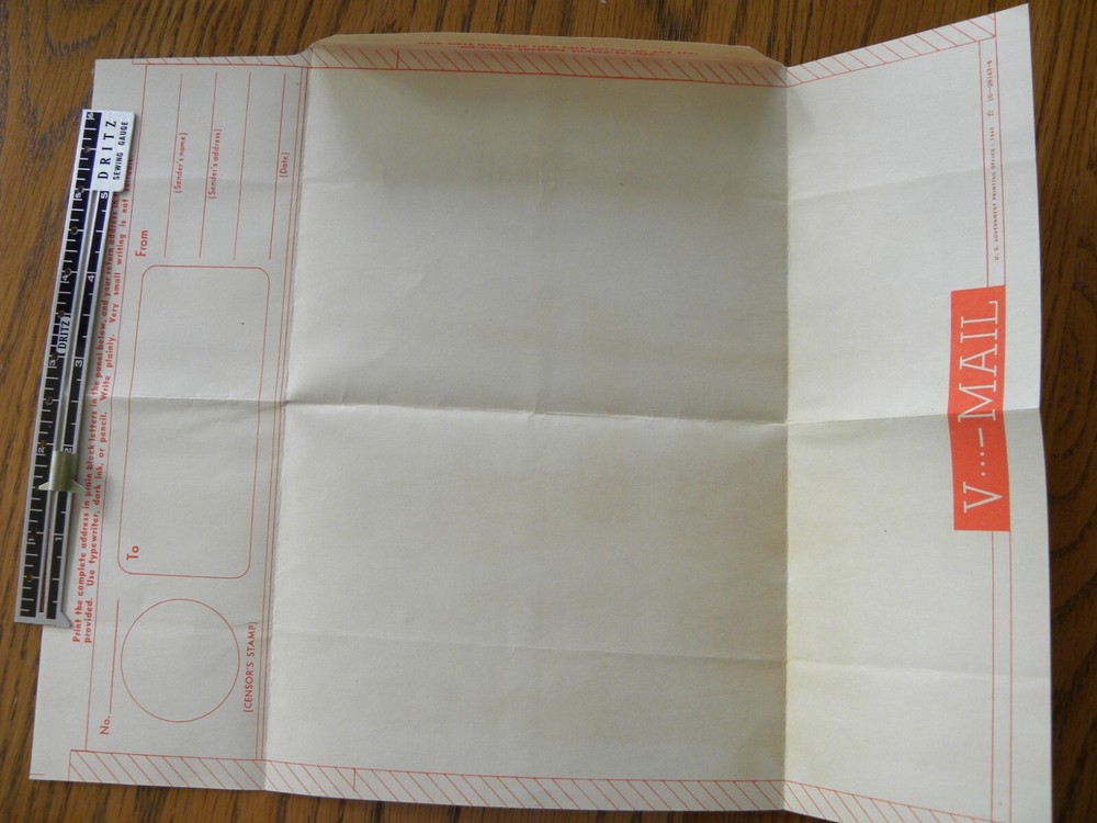 World War II - V-Mail Packet Envelope - Unused