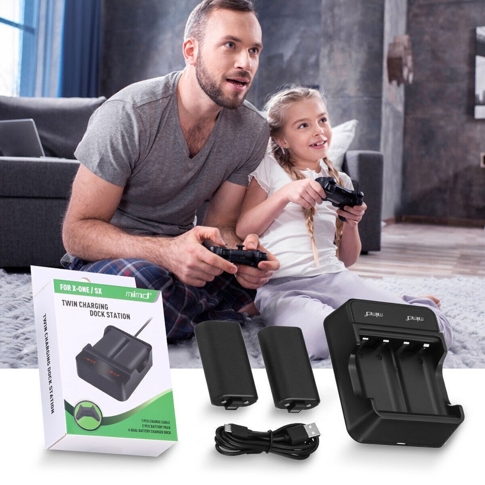 2Pcs Xbox Series X/S Xbox One Rechargeable Controller Battery Pack For Microsoft