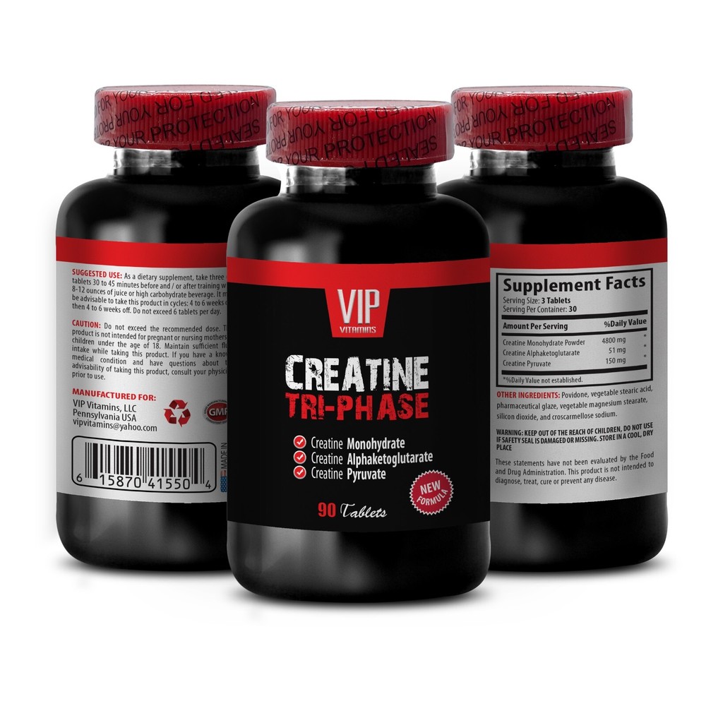 creatine supplement - Creatine Tri-Phase Pyruvate - increase endurance 1 Bottle