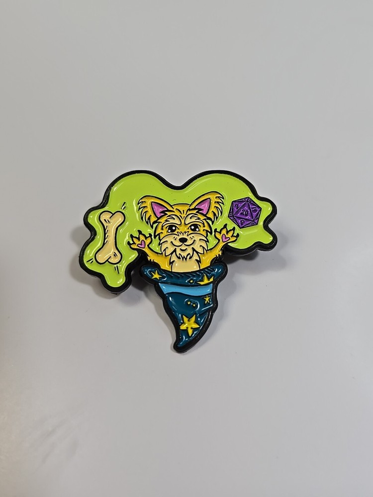 Wizard Hat With Magic Dog Lapel Pin