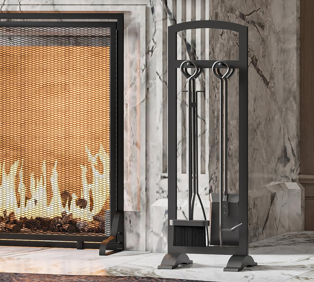 5-Piece Lightweight Fireplace Tool Set – Portable, Compact, and Stylish Fire Pit