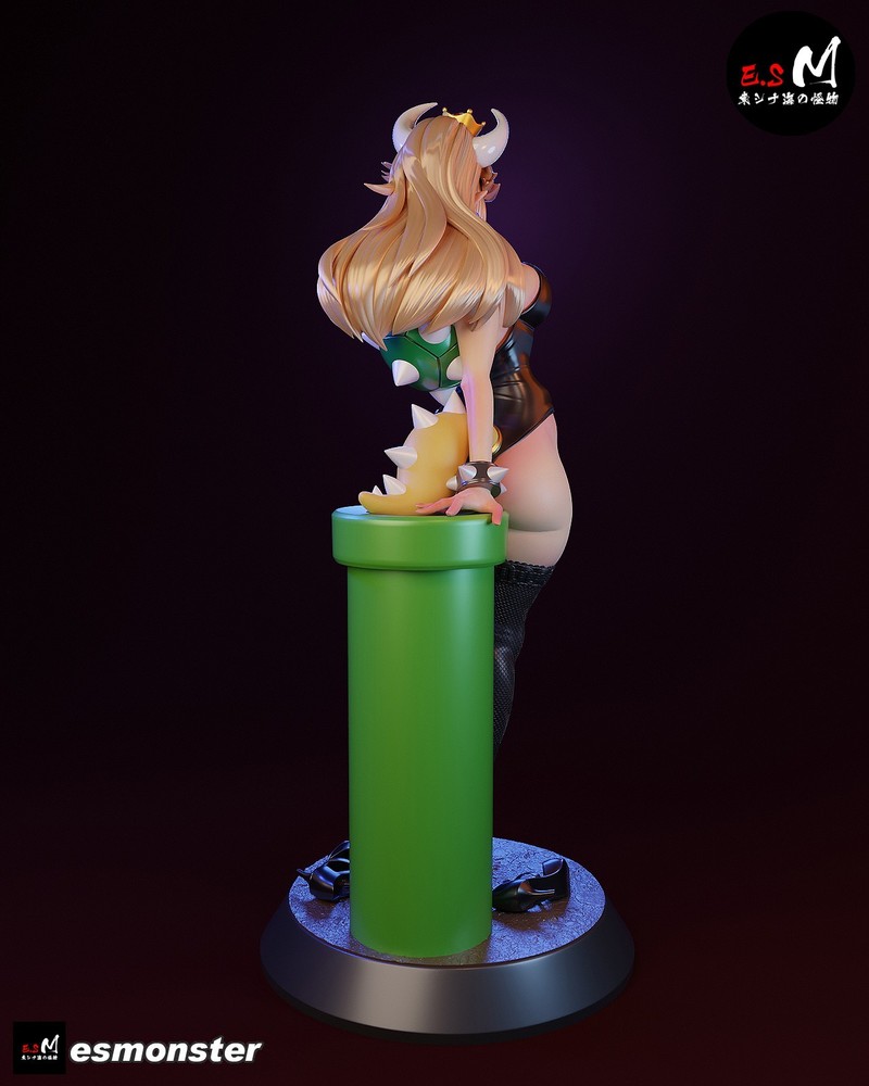 Bowsette V2 3D Printed Kit Unpainted/Unassembled