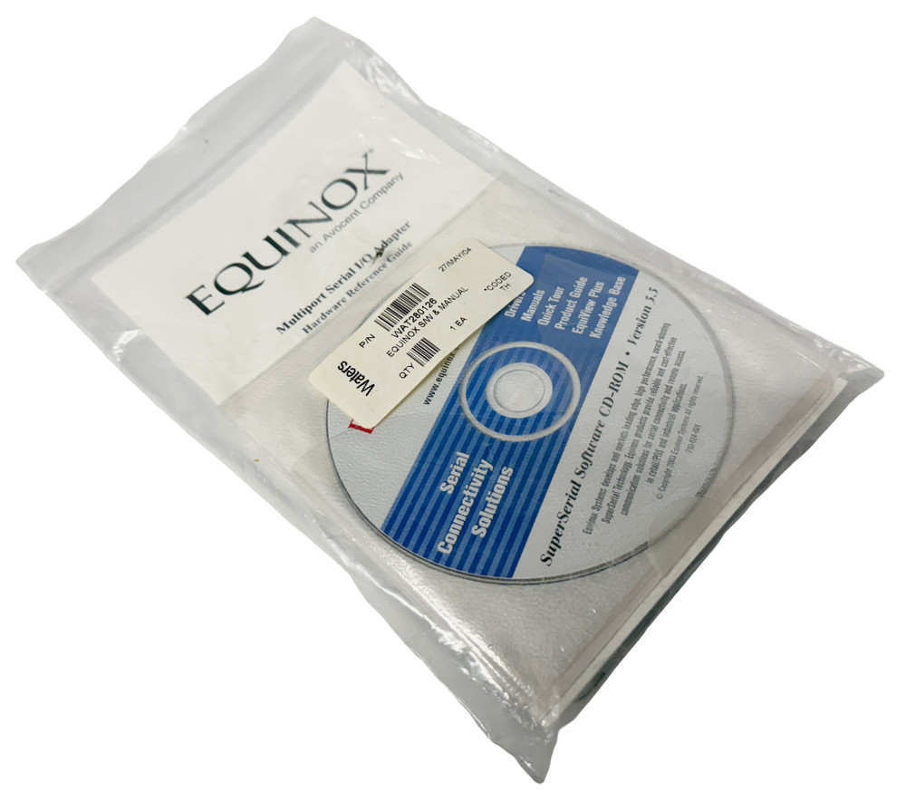 Waters WAT280126 Equinox Software & Manual