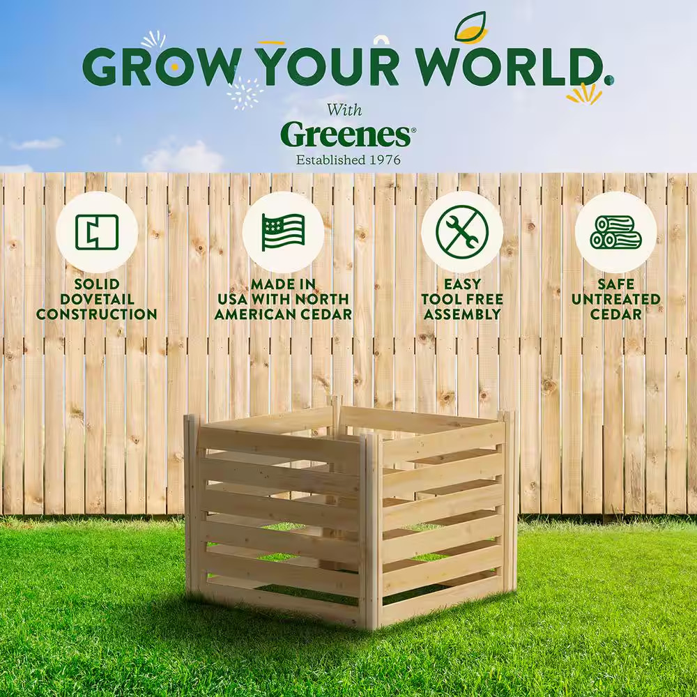 Greenes 173.92 Gal. Cedar Wood Composter