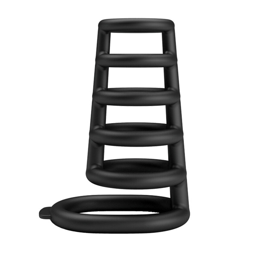 Penis Extender Enlarger Sleeve Ring Reusable Condom Delay Ejaculation for Men