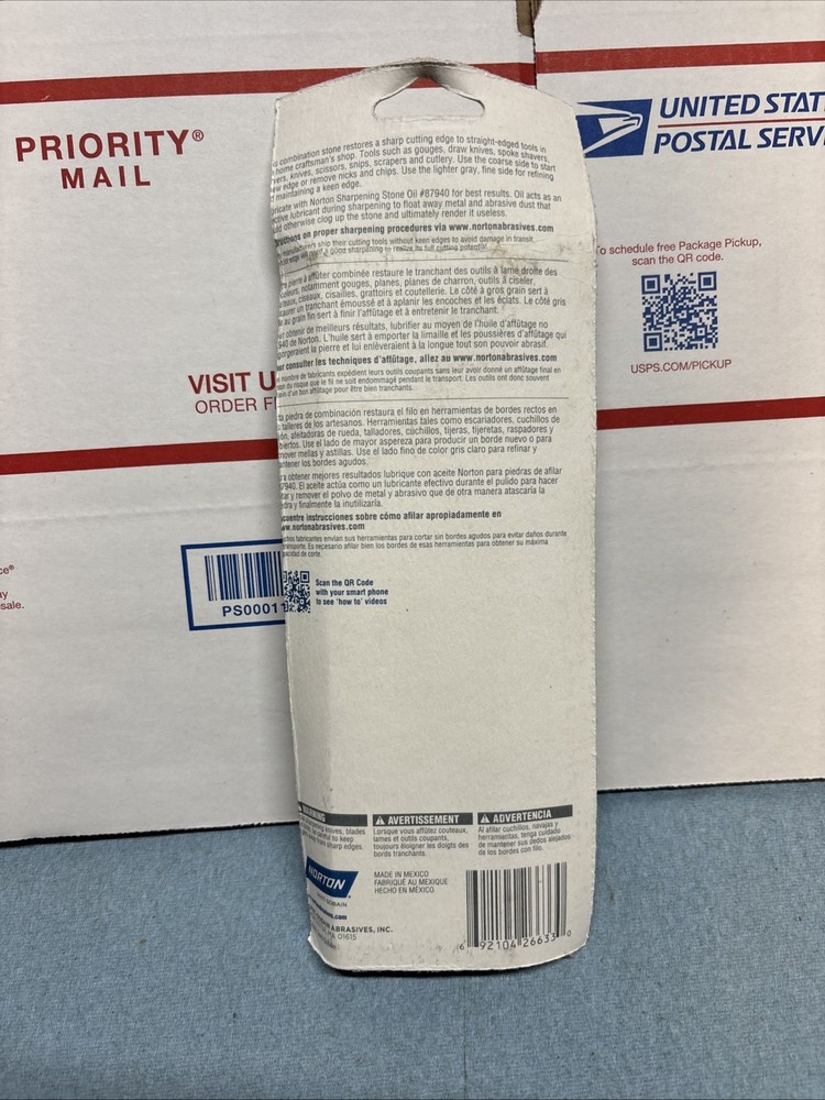 Norton Silicon Carbide Sharpening Stone, Double Sided