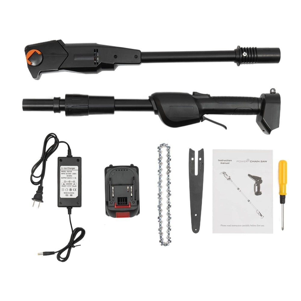 Battery Powered Pole Saw 1500mAh Cordless Rechargeable for Tree Pruning