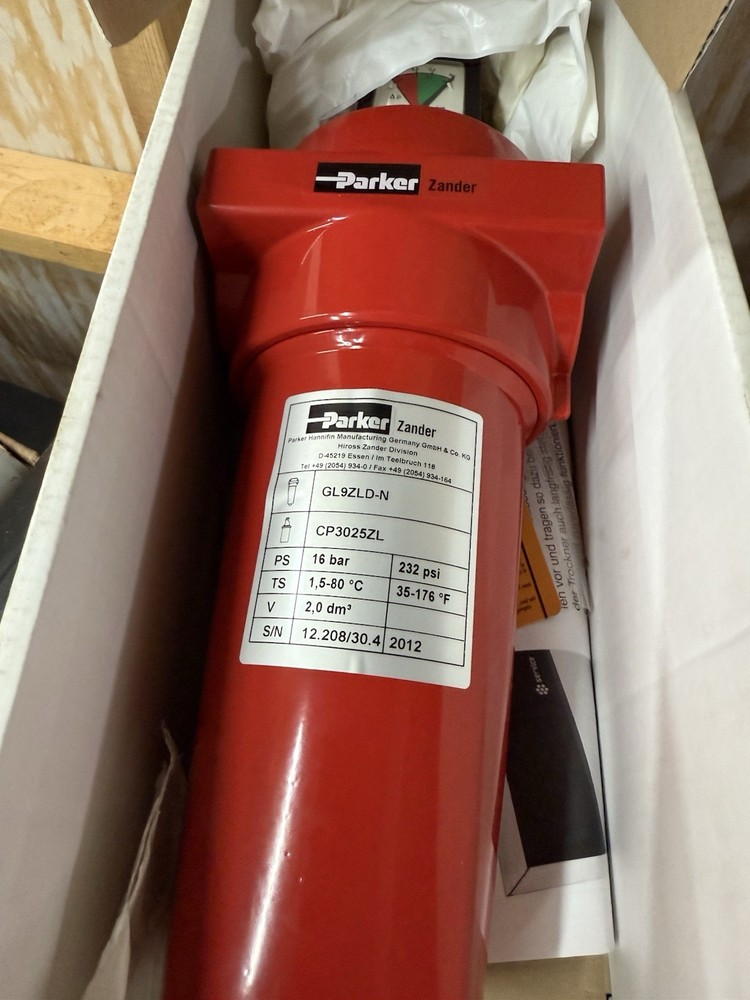 Parker Zander GL 9 ZLD Inline Filter