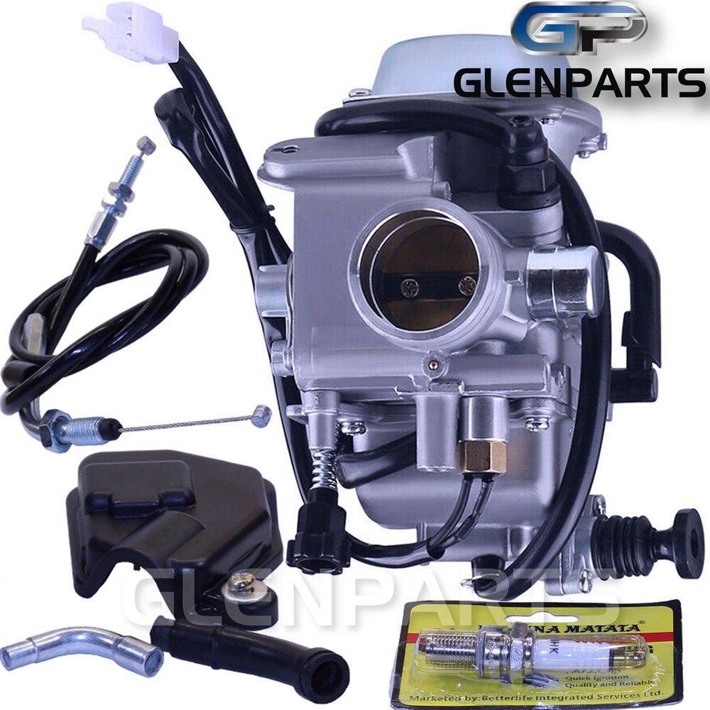 Carburetor for Honda 300 TRX300FW FOURTRAX 1988-2000 Spark Plug Throttle Cable