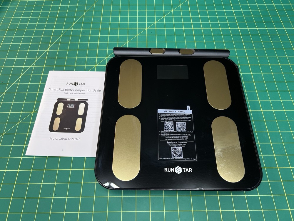 Runstar Smart Body Composition Scale 8 Electrode BMI Bluetooth App